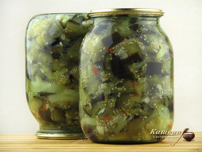 Eggplant salad for the winter – recipe with photo, food preservation for the winter