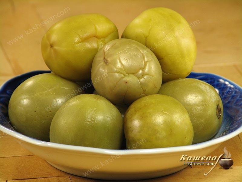 Green Salty Tomatoes – рецепт с фото, украинская кухня