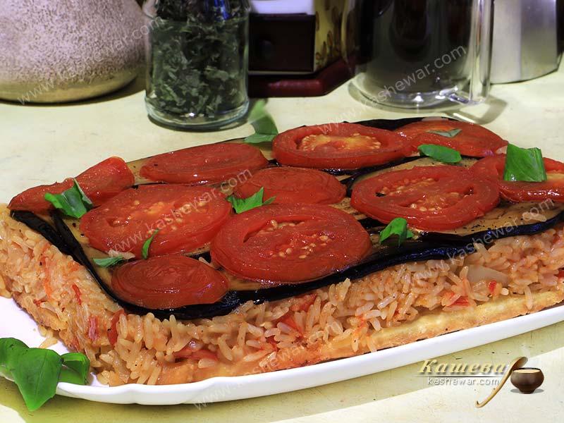 Roasted vegetable and rice tarte tatin – recipe with photo, Spanish cuisine