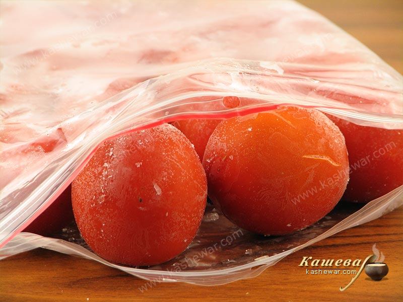 Замораживание помидоров – рецепт с фото, заготовки